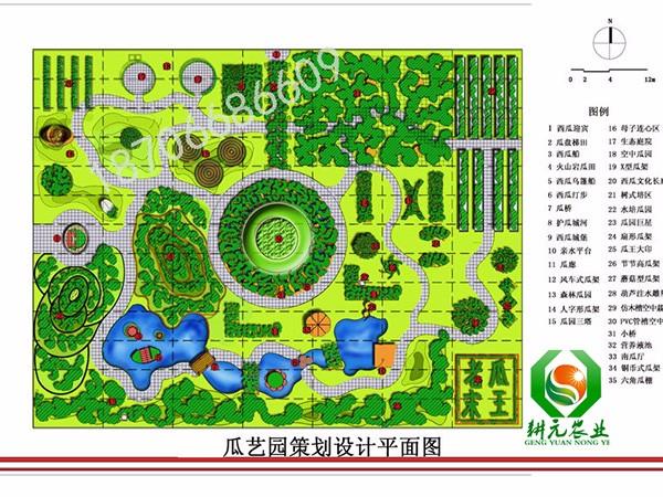 西瓜主題園設計平面圖