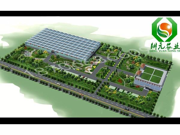 聯動溫室建造景觀效果圖